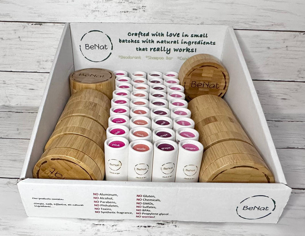 BeNat Eco-Friendly, All-Natural Makeup Retail Display Box